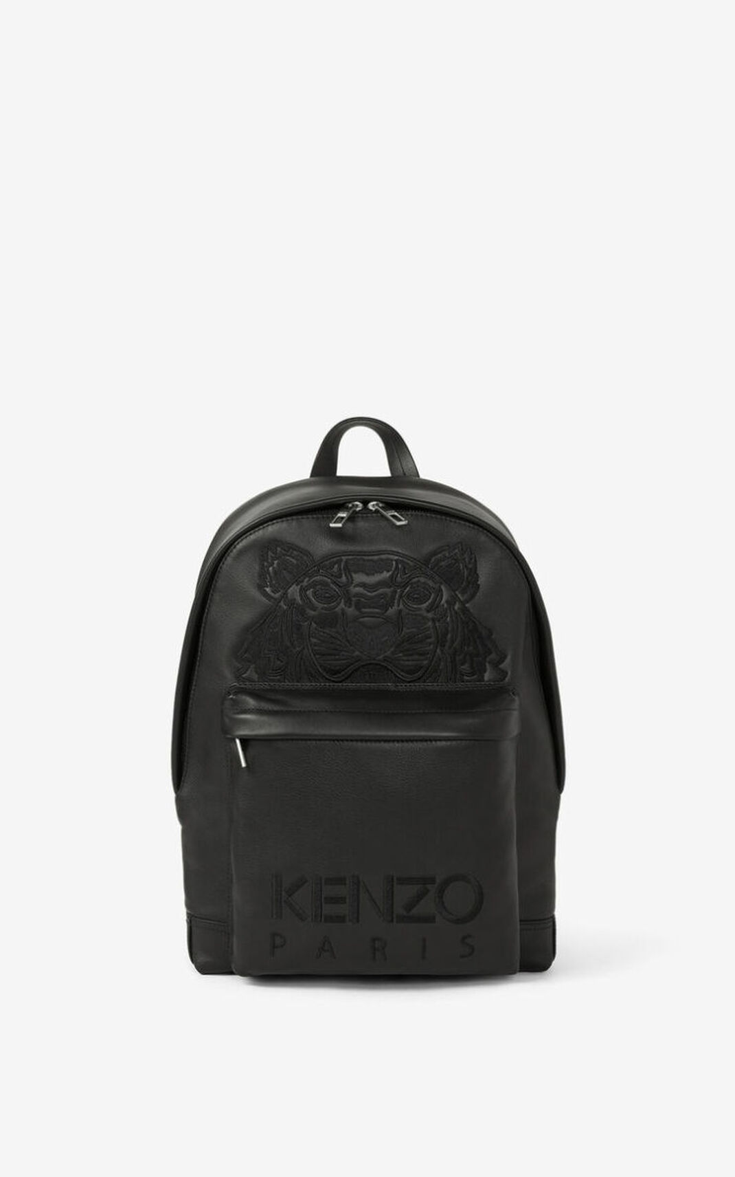 Mochila Kenzo Kampus Tiger Cuero Hombre Negras DAV564302